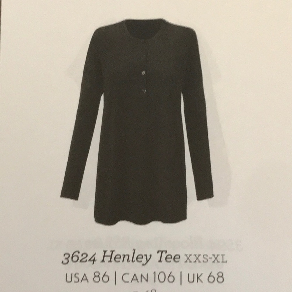 NWOT Cani #3624 Henley Tee, Oversized Softness